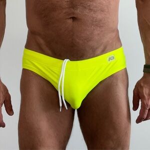 Addicted Brands Neon Yellow Swim Briefs